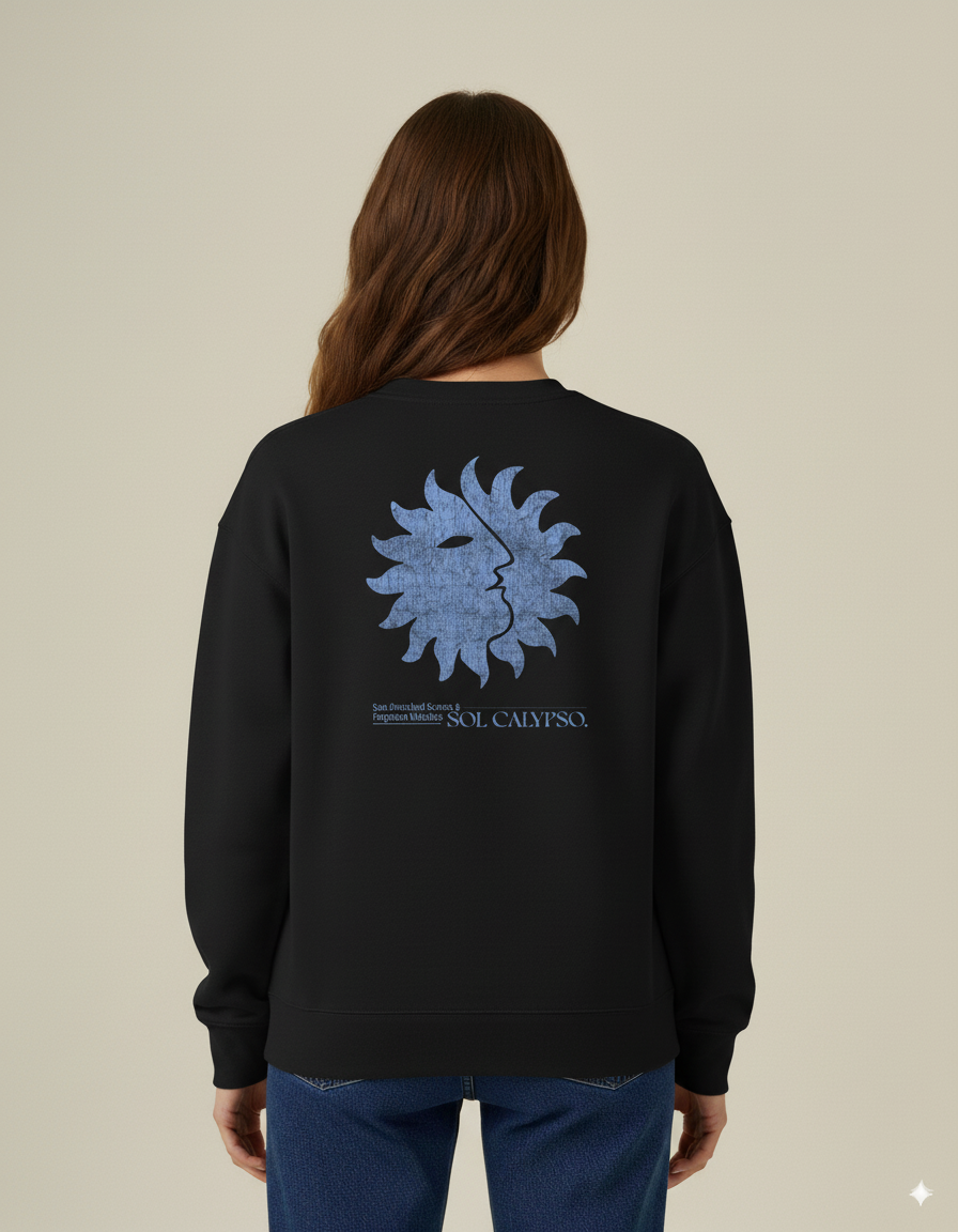 Sun-Drenched Crewneck - Faded Black