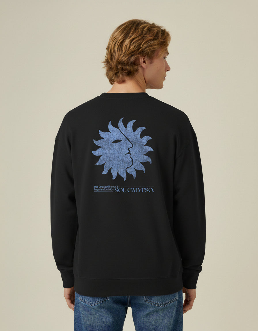 Sun-Drenched Crewneck - Faded Black