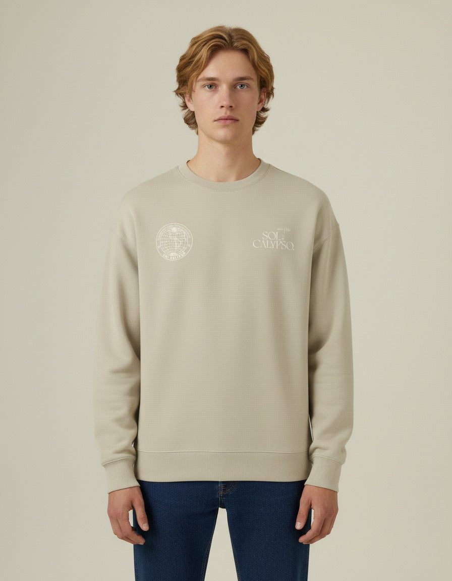 Atlas Crewneck - Stone