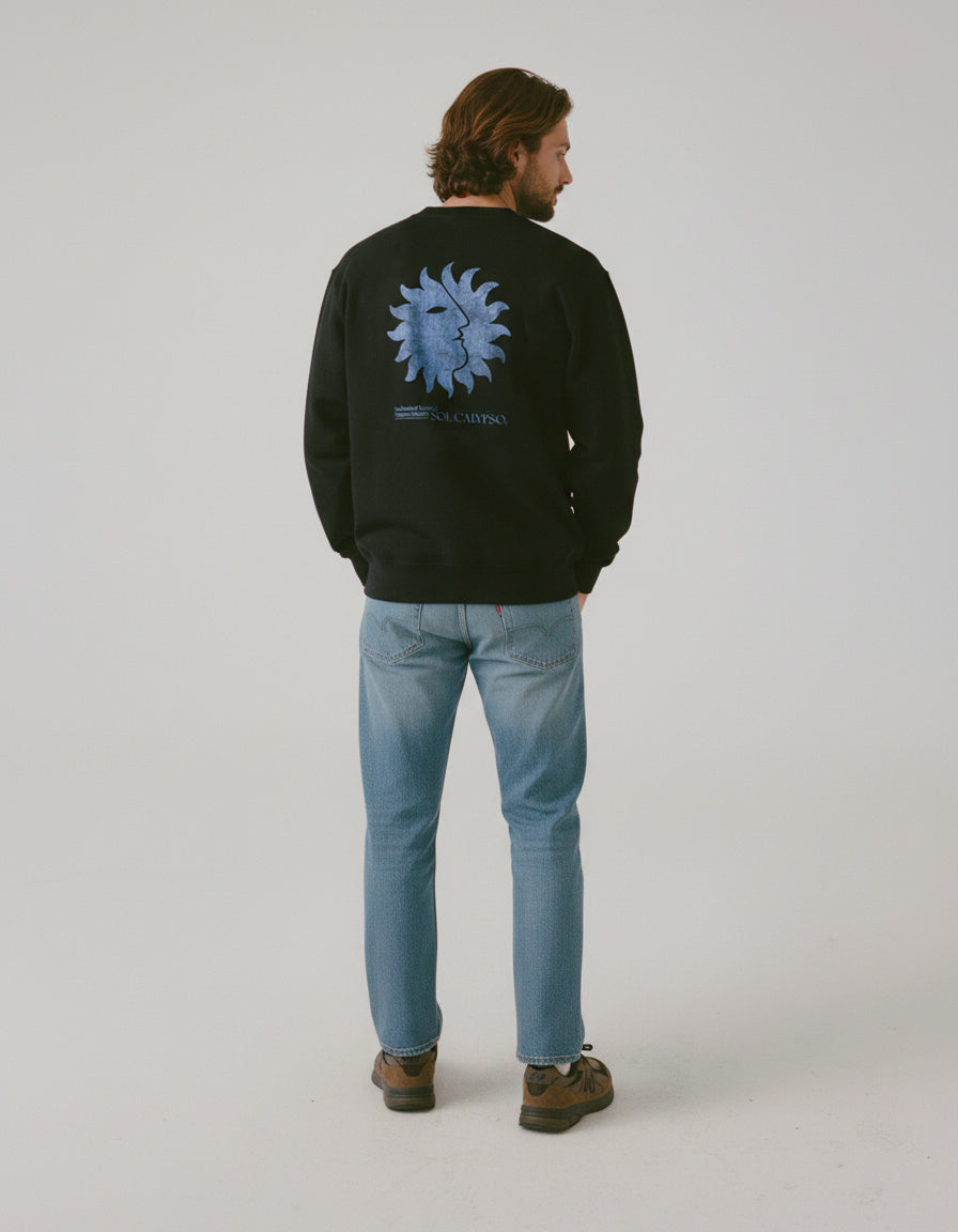 Sun-Drenched Crewneck - Faded Black