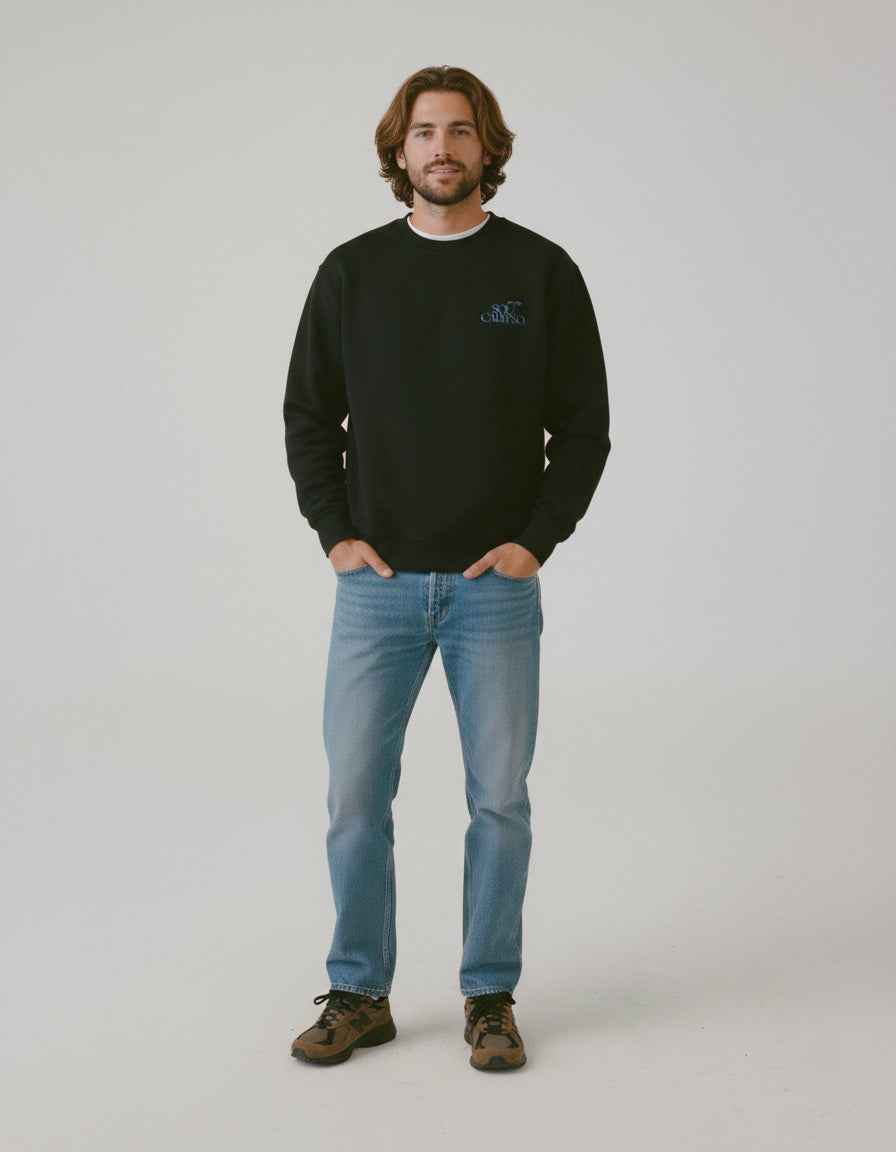 Sun-Drenched Crewneck - Faded Black