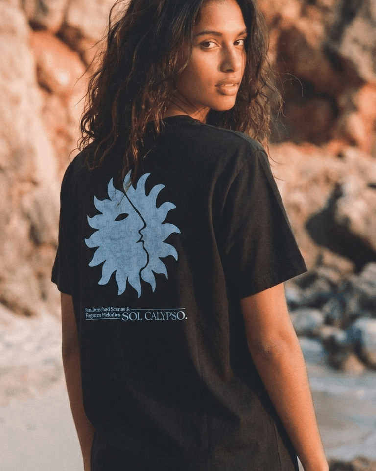 Sun-drenched Tee - Faded Black