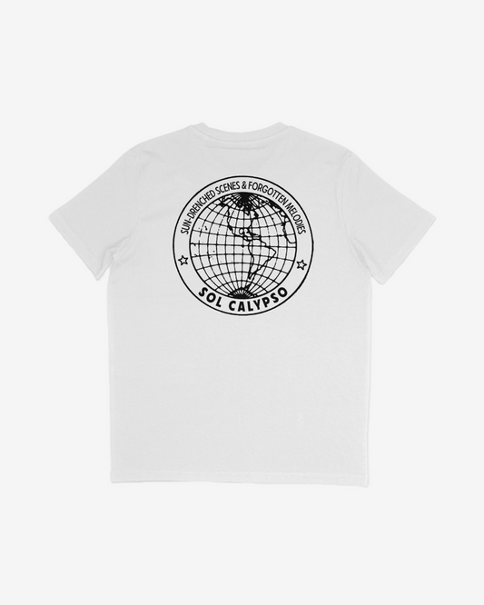 Globe Voyager T-shirt in White